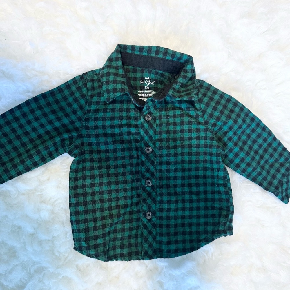 Baby Boys Dark Green Corduroy Overalls Set | Size 6-9m - Picture 7 of 8